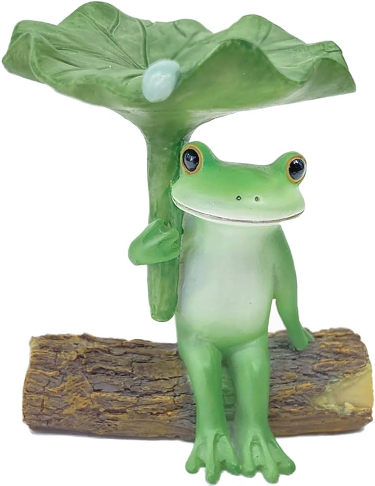 Amazon｜ダイカイ(DAIKAI) コポー ハスの葉で雨宿りするカエル